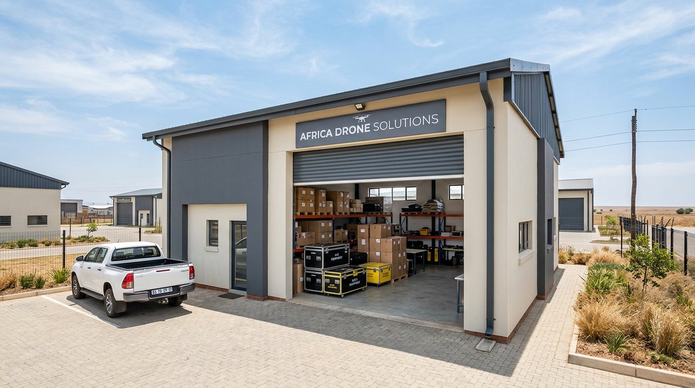 Africa Drone Solutions fulfillment and dispatch facility in Orkney, North West